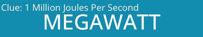 1 Million Joules Per Second