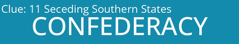 11 Seceding Southern States