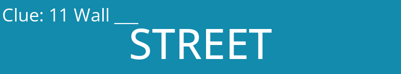 11 Wall ___