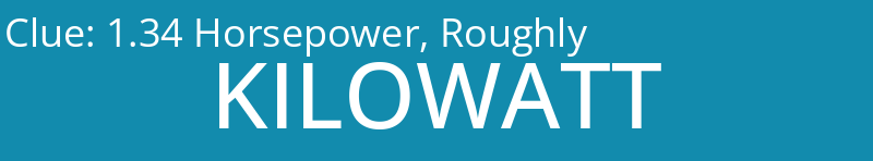 1.34 Horsepower, Roughly