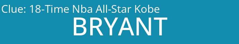 18-Time Nba All-Star Kobe
