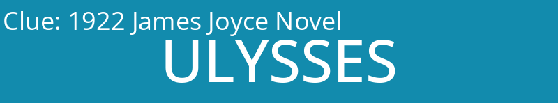 1922 James Joyce Novel