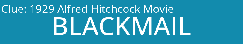 1929 Alfred Hitchcock Movie