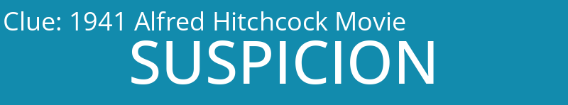 1941 Alfred Hitchcock Movie
