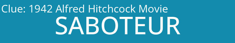 1942 Alfred Hitchcock Movie