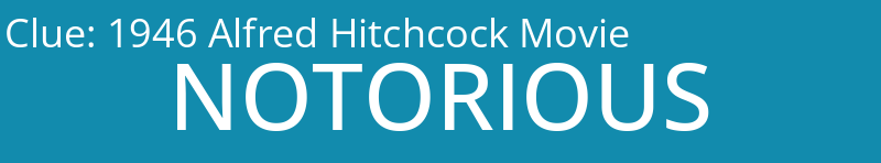 1946 Alfred Hitchcock Movie