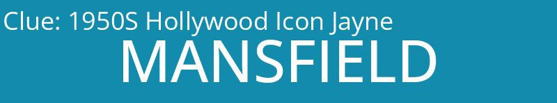 1950S Hollywood Icon Jayne