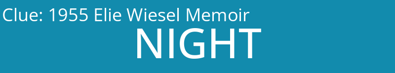 1955 Elie Wiesel Memoir