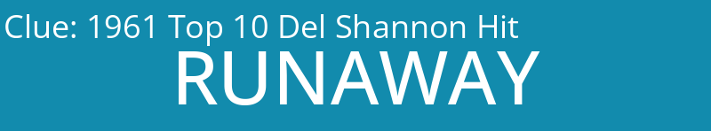 1961 Top 10 Del Shannon Hit