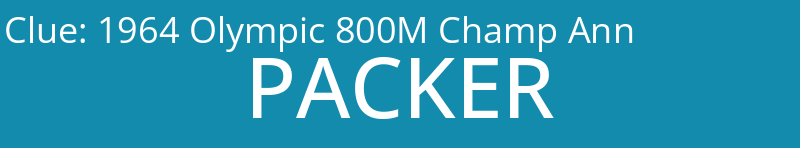 1964 Olympic 800M Champ Ann
