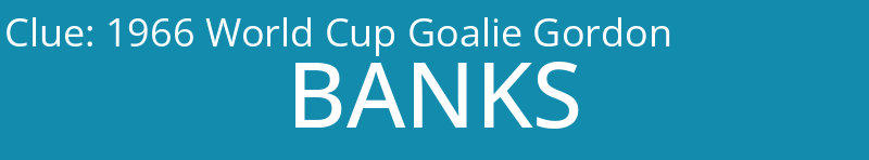 1966 World Cup Goalie Gordon