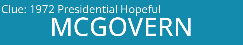 1972 Presidential Hopeful