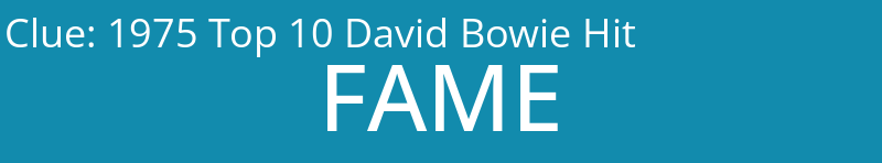 1975 Top 10 David Bowie Hit