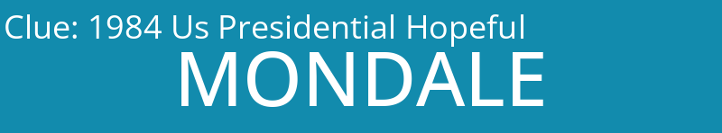 1984 Us Presidential Hopeful