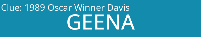 1989 Oscar Winner Davis