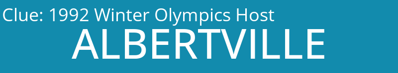 1992 Winter Olympics Host