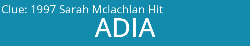 1997 Sarah Mclachlan Hit
