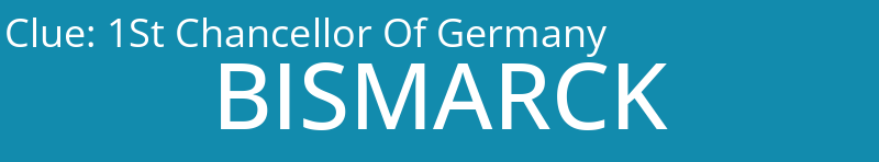 1St Chancellor Of Germany