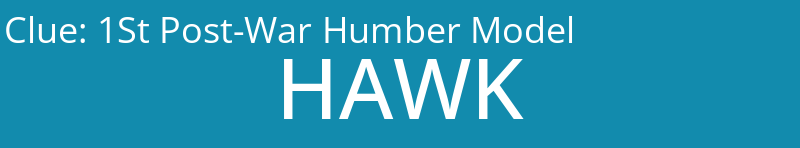 1St Post-War Humber Model