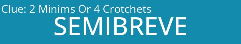 2 Minims Or 4 Crotchets