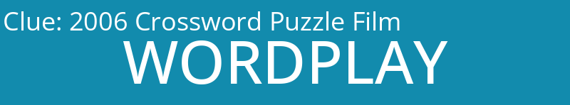 2006 Crossword Puzzle Film