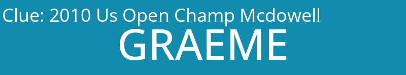 2010 Us Open Champ Mcdowell