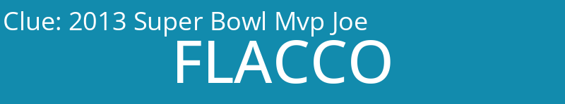 2013 Super Bowl Mvp Joe
