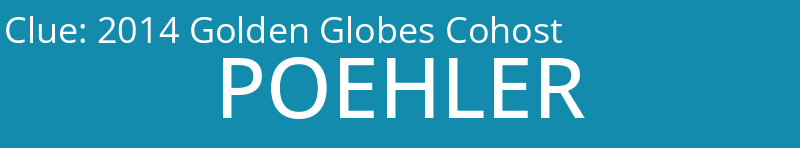 2014 Golden Globes Cohost