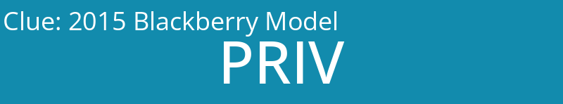 2015 Blackberry Model
