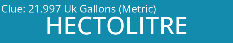 21.997 Uk Gallons (Metric)