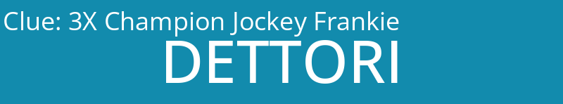 3X Champion Jockey Frankie