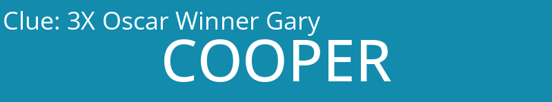 3X Oscar Winner Gary