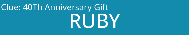 40Th Anniversary Gift