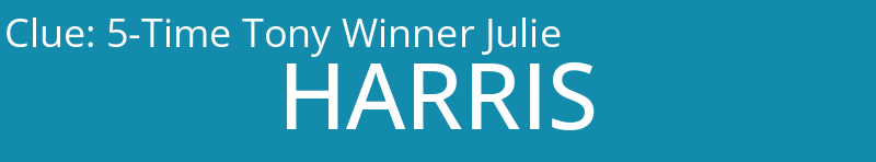 5-Time Tony Winner Julie