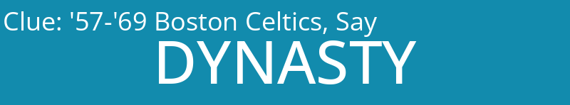 '57-'69 Boston Celtics, Say
