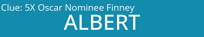 5X Oscar Nominee Finney