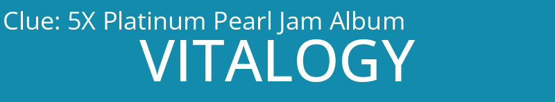 5X Platinum Pearl Jam Album