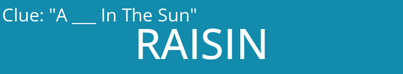 "A ___ In The Sun"