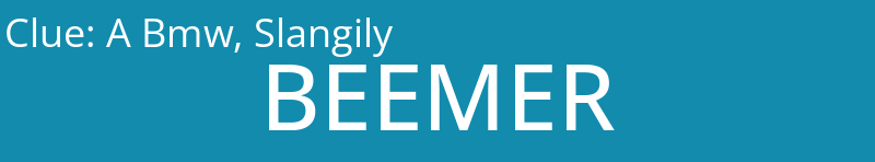 A Bmw, Slangily