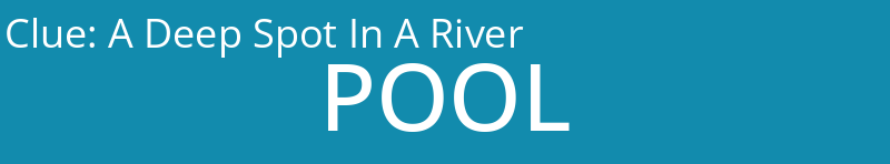 A Deep Spot In A River