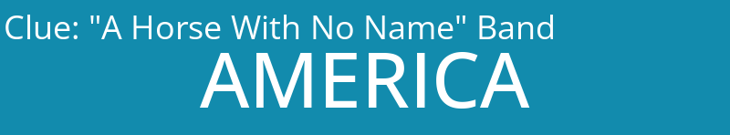 "A Horse With No Name" Band