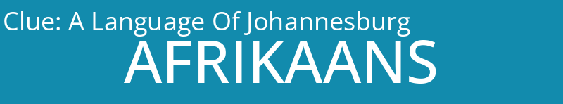 A Language Of Johannesburg