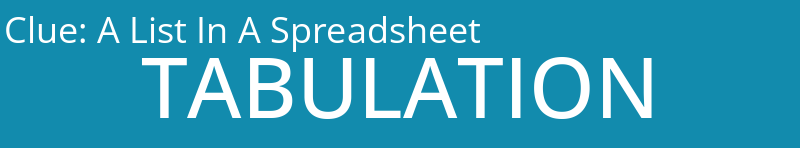 A List In A Spreadsheet