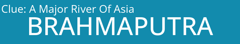 A Major River Of Asia
