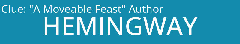 "A Moveable Feast" Author