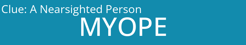 A Nearsighted Person