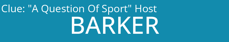 "A Question Of Sport" Host