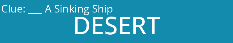 ___ A Sinking Ship