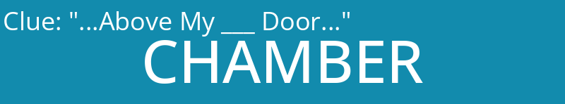 "...Above My ___ Door..."
