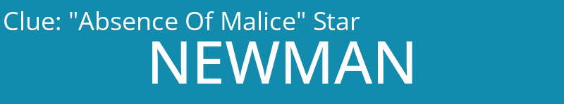 "Absence Of Malice" Star